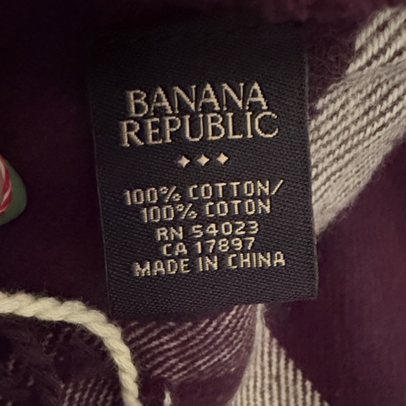 Banana Republic Purple Checkered Scarf - Picture 2 of 5